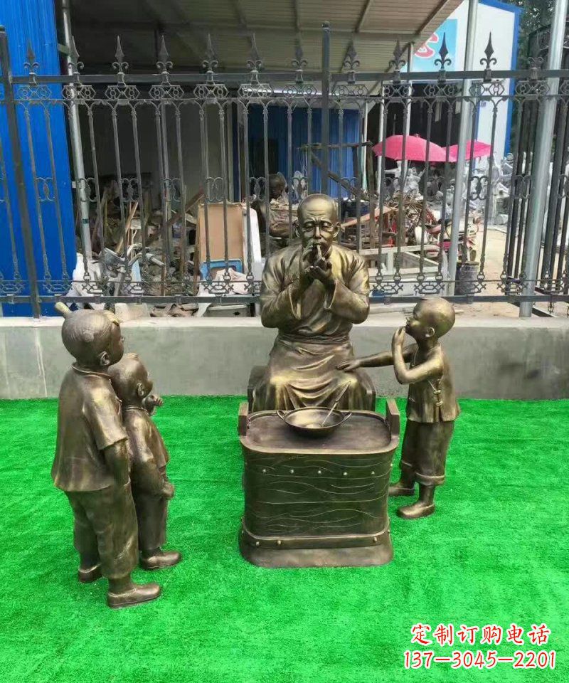 福州传统糖人铜雕——赞美传统文化的艺术精品