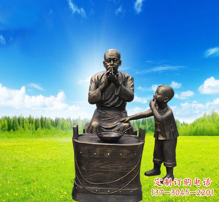 福州糖果小品铜雕吹糖人