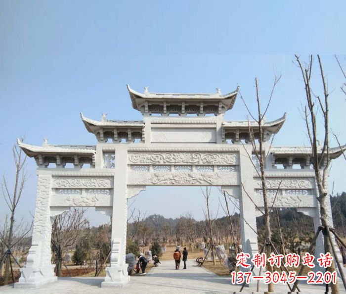 福州“村口三门石雕牌楼”——悠久历史的见证