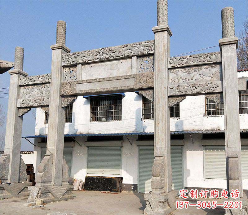 福州石牌坊雕塑——传承中国传统文化