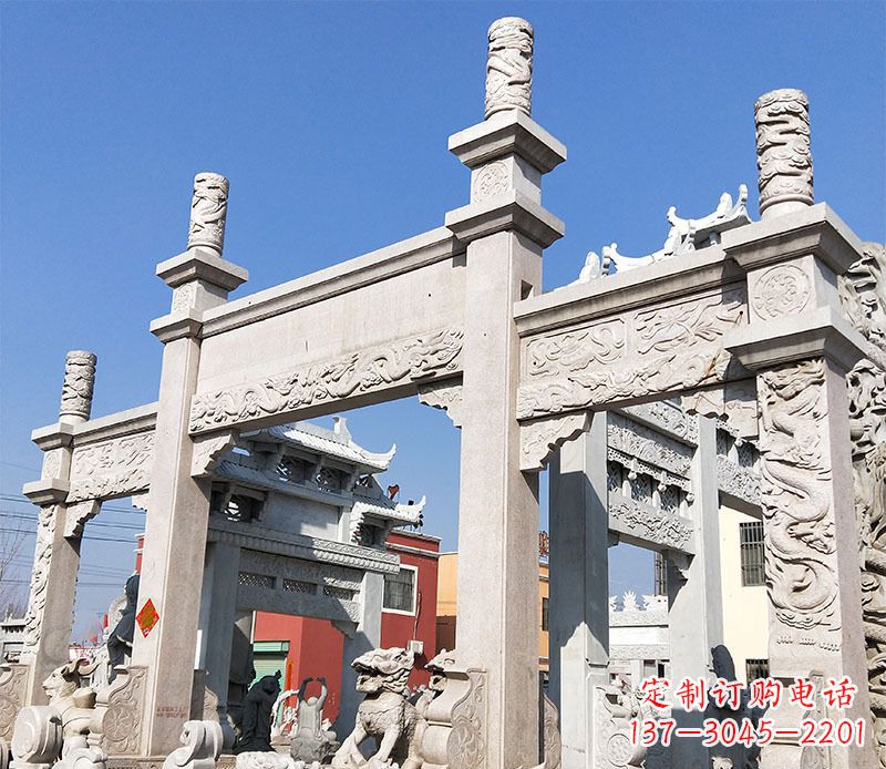 福州村庄牌坊石雕——记录着悠久历史的传承
