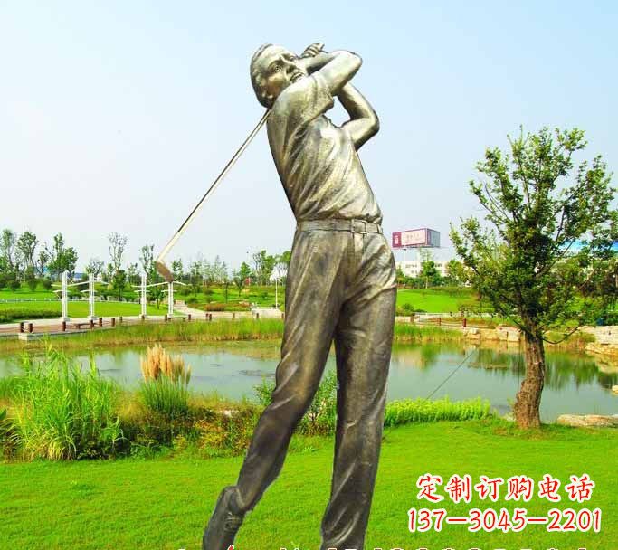 福州高尔夫球雕塑把高尔夫运动熔铸成艺术