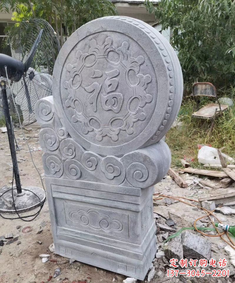 福州大理石抱鼓石雕门墩的美丽