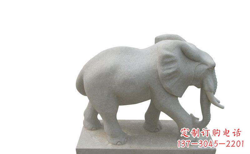 福州大象雕塑大理石大象公园的精美艺术