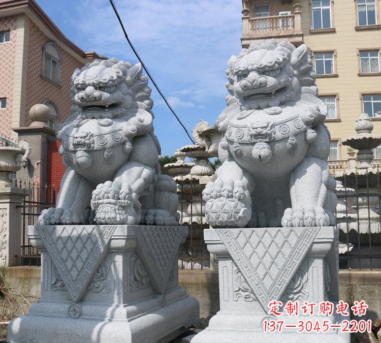 福州大理石狮子雕塑,助您拥有完美的家居装饰