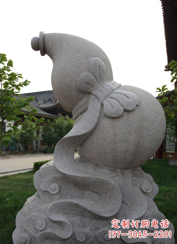 福州中领雕塑大理石葫芦雕塑构筑完美建筑