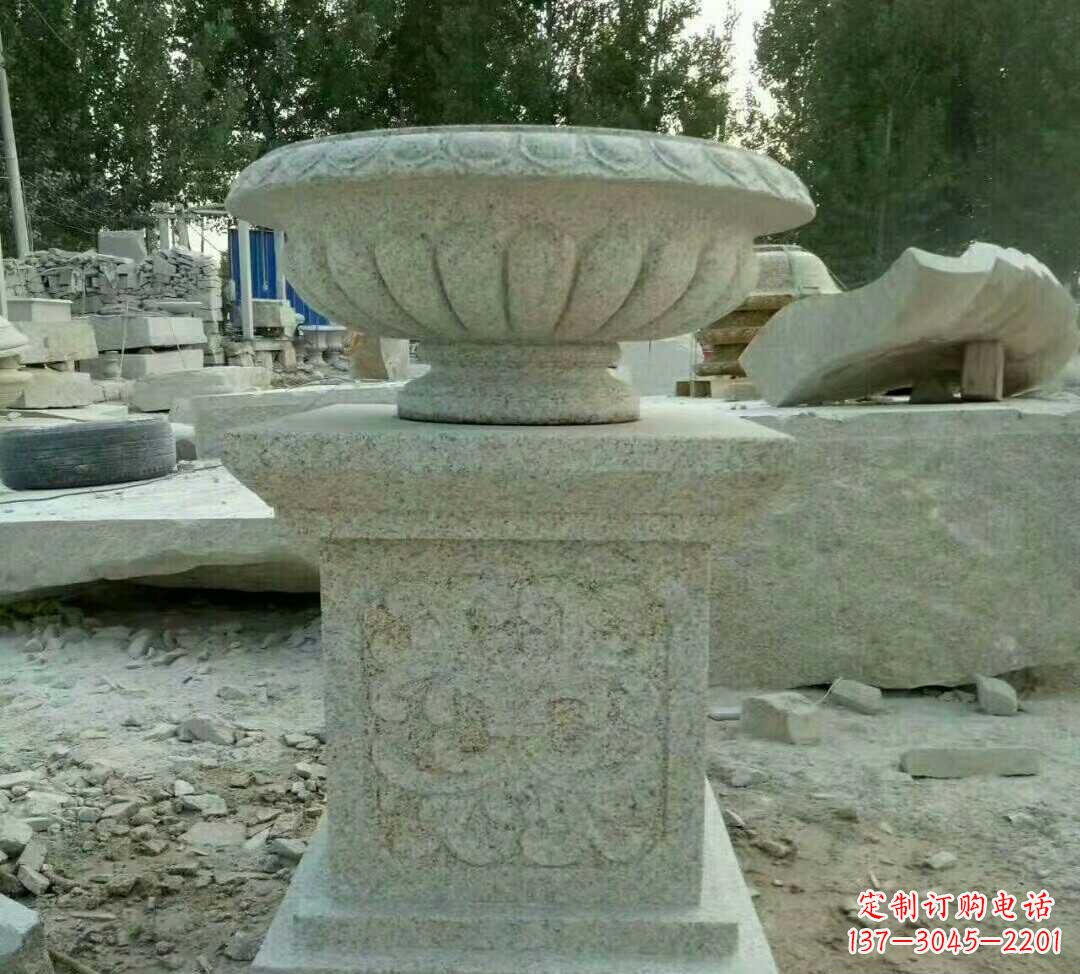 福州大理石花盆雕塑