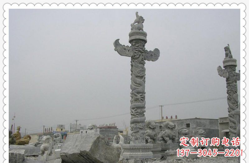 福州精致雕刻,大理石华表雕塑