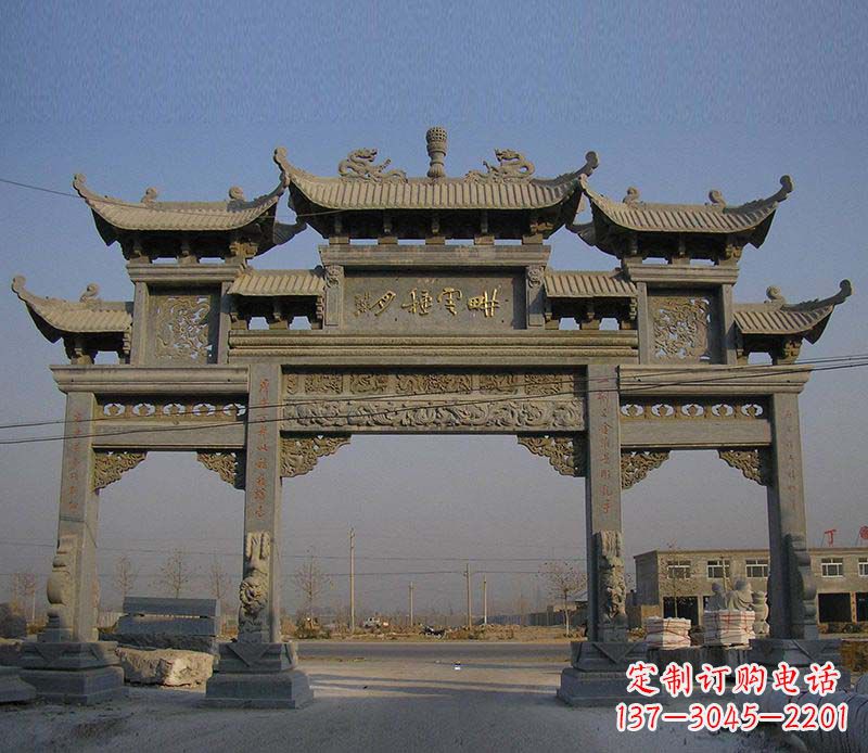 福州大理石牌楼雕塑定制
