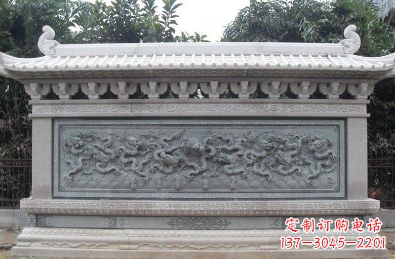 福州大理石九龙壁雕塑