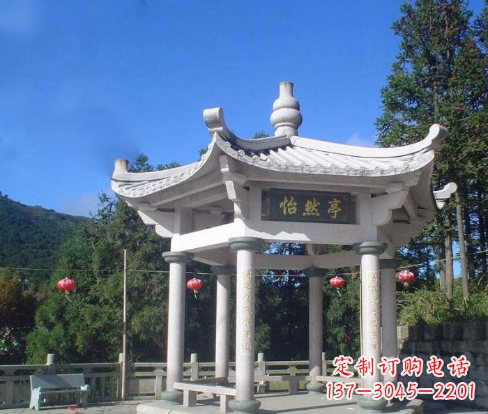福州精美大理石凉亭雕塑