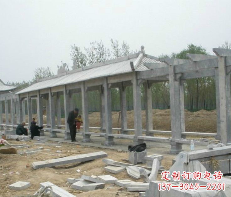 福州精美大理石凉亭雕塑