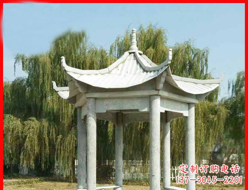 福州精美大理石凉亭雕塑