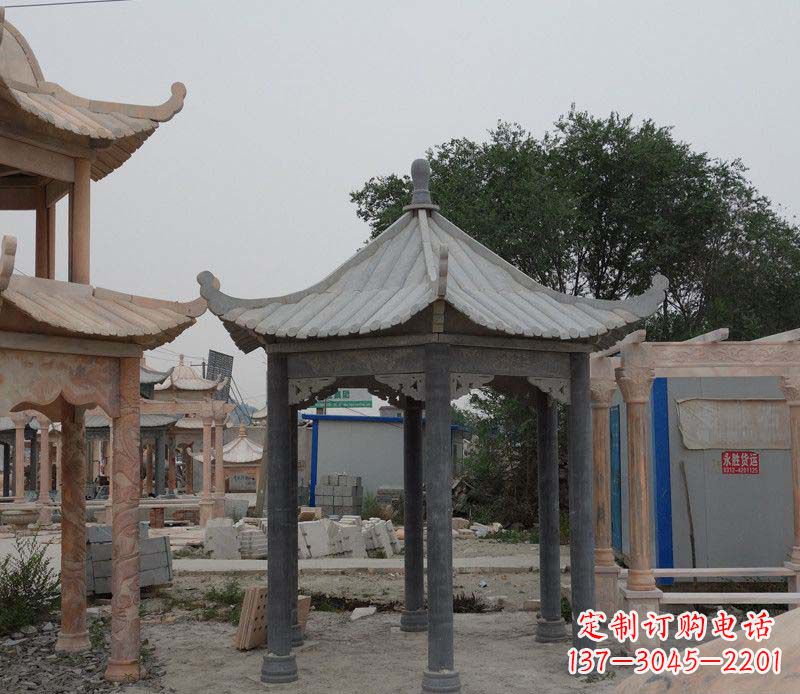 福州大理石凉亭精美石雕