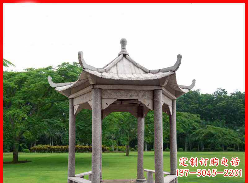 福州精致大理石凉亭雕塑