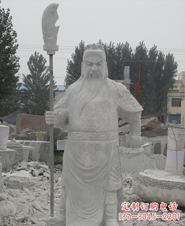 福州大理石关公雕塑