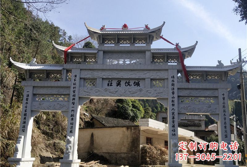 福州大理石牌坊雕塑尊贵雕塑,永久保存