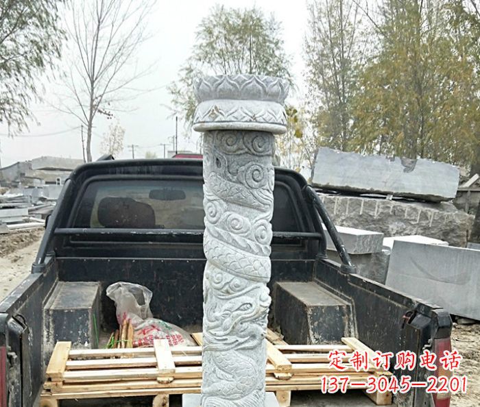 福州大理石龙柱雕塑