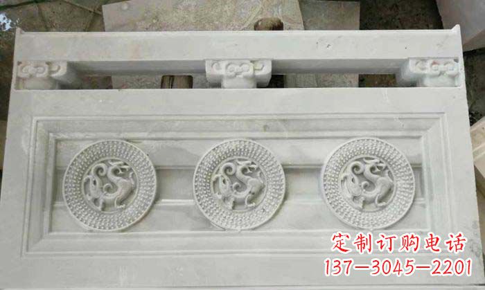 福州精美青龙石浮雕栏板雕塑
