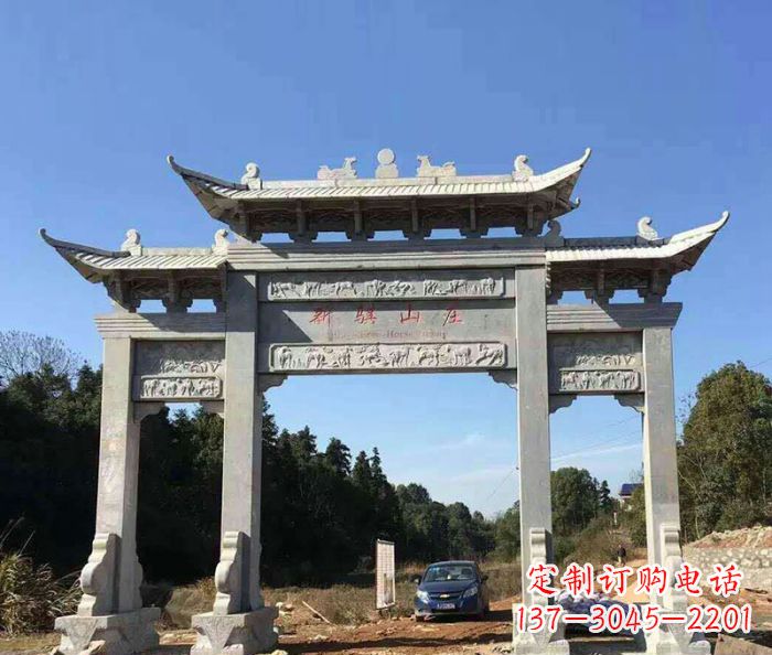 福州精美石雕牌坊雕塑