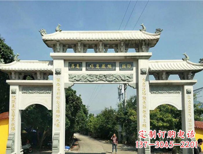 福州大理石牌坊雕塑