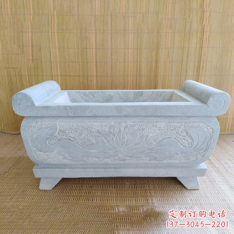 福州精美大理石石雕香炉雕塑