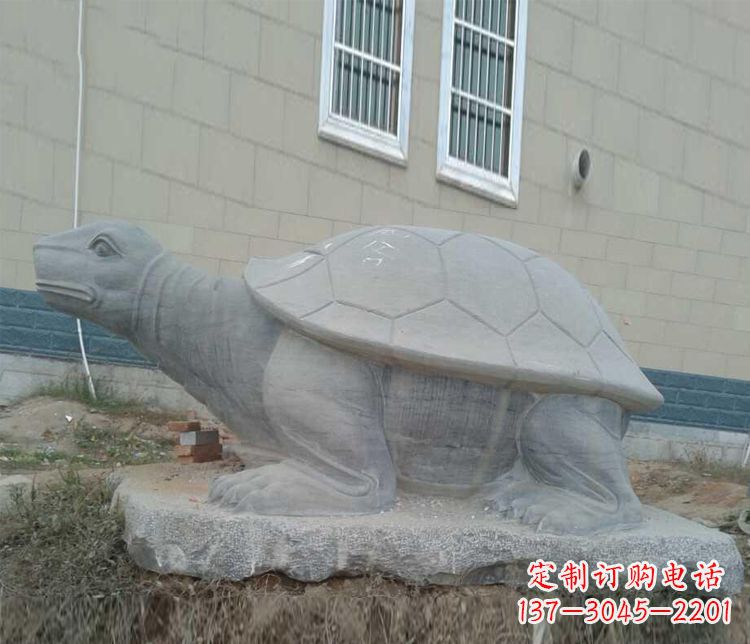 福州大理石乌龟石雕精美的古典风格装饰
