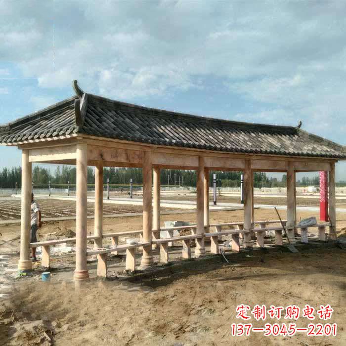 福州带瓦石雕长廊