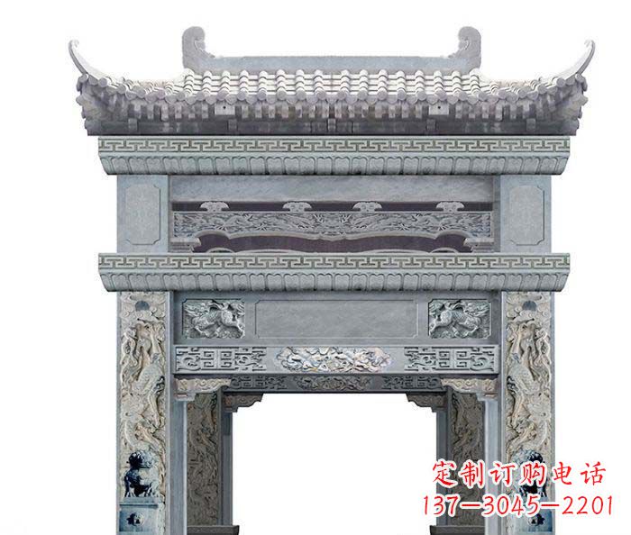 福州精美石雕牌坊雕塑