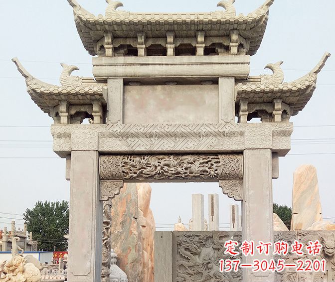 福州特色大理石牌坊石雕