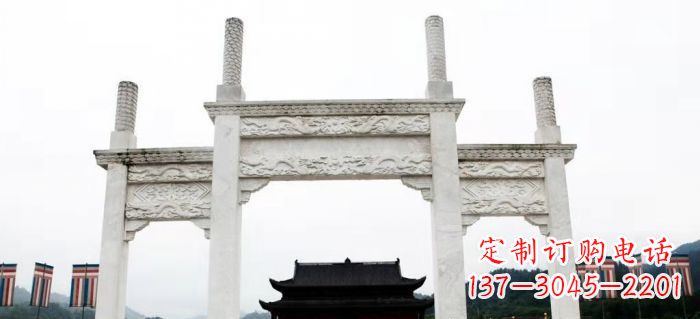 福州领雕塑-定制道路牌坊雕塑