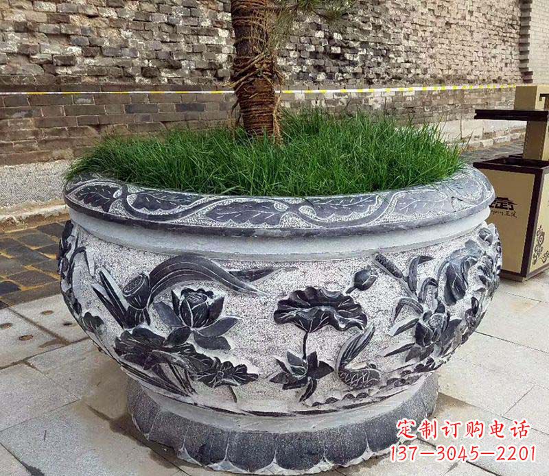 福州精美花盆雕塑,点亮你的道路景观