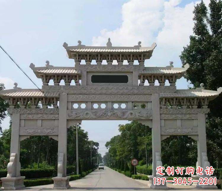 福州定制牌坊雕塑,传承中国传统文化