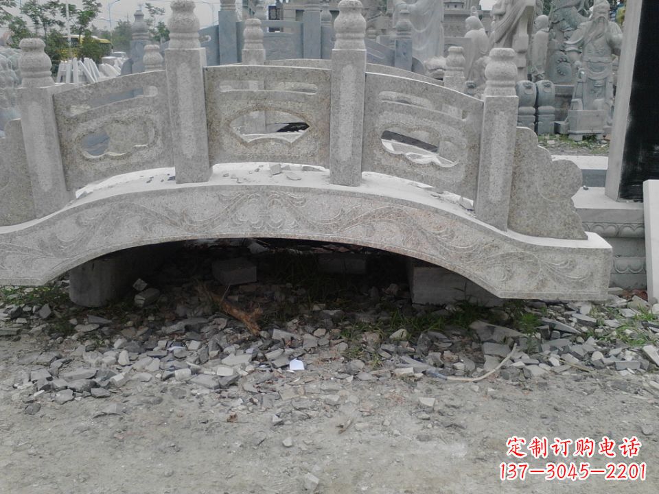福州精美石桥雕塑,点缀庭园之美