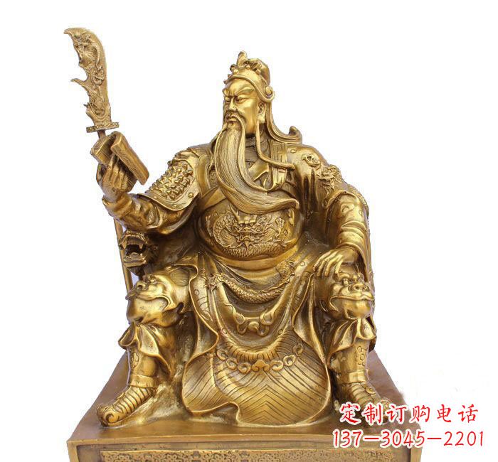 福州精美关公铜雕