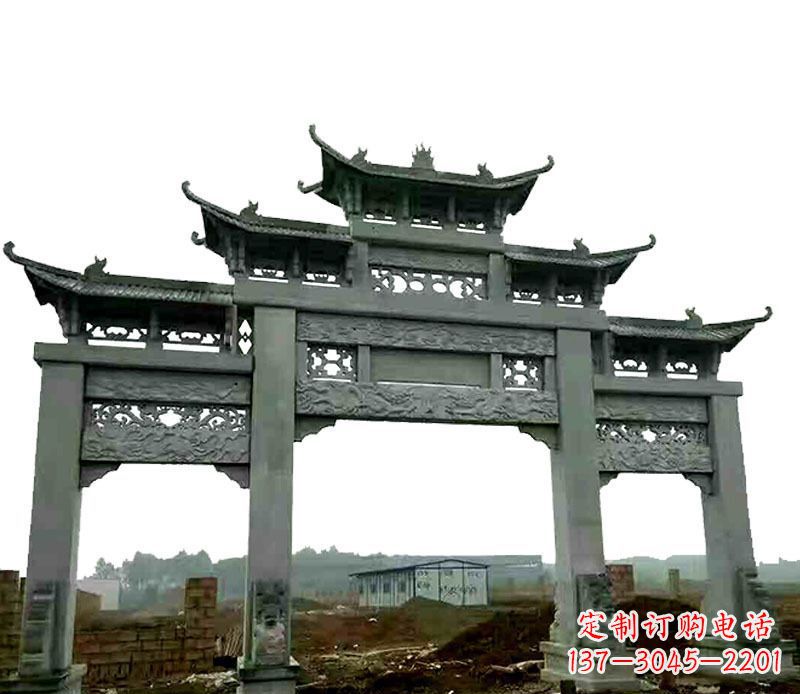 福州仿古道路牌坊石雕