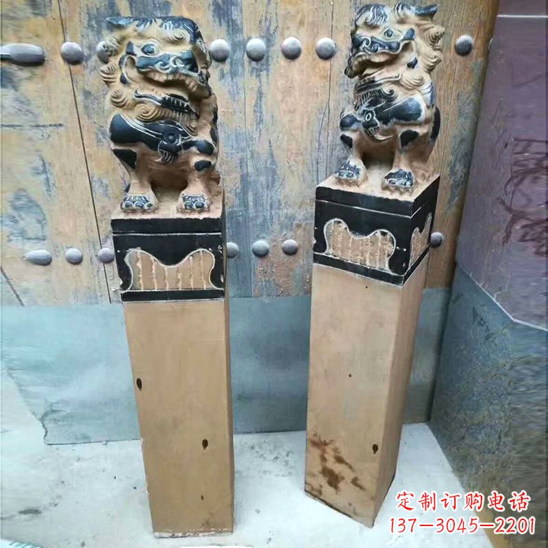 福州仿古狮子拴马桩