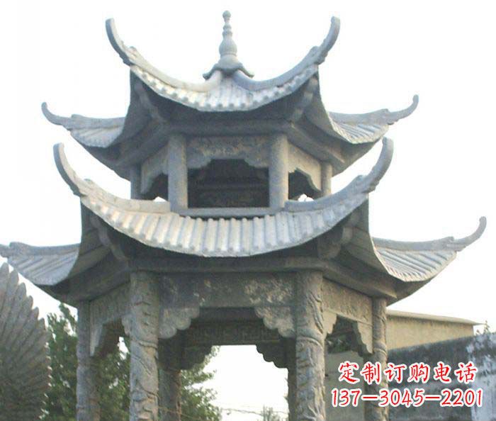 福州仿古双层石雕凉亭