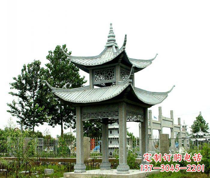 福州仿古双层石雕凉亭