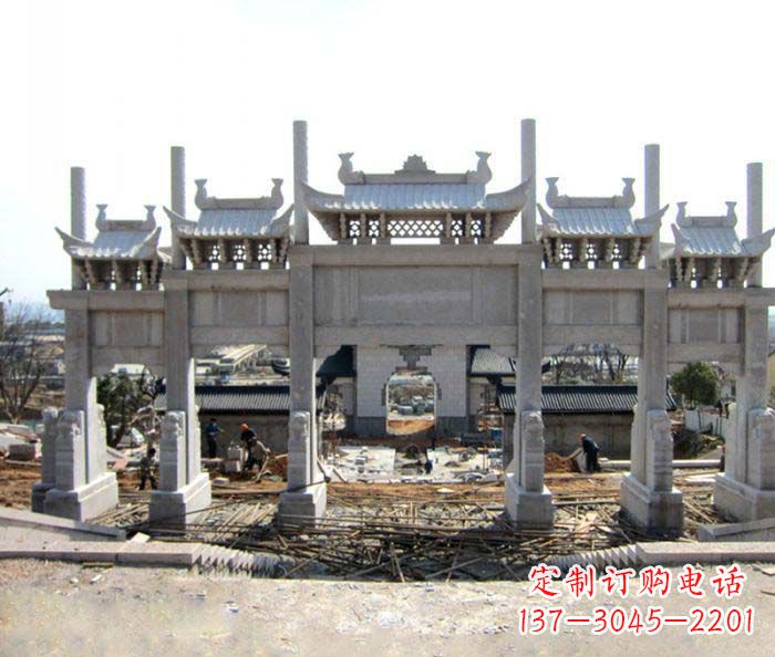 福州仿古牌坊雕塑，定制专属你的古典魅力