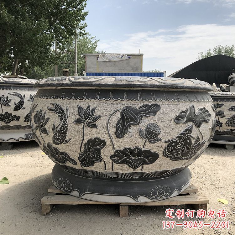 福州精美仿古花盆雕塑