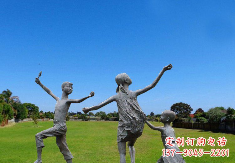 福州精美儿童铜雕