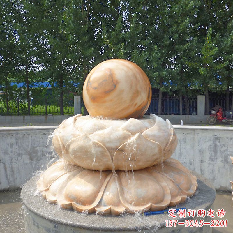 福州高档石制风水球雕塑让您的空间充满风水之力