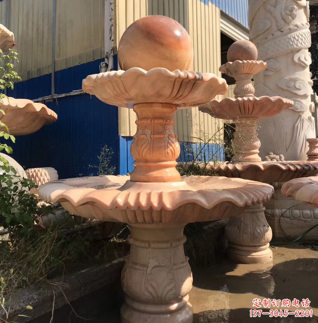 福州各类石雕风水球