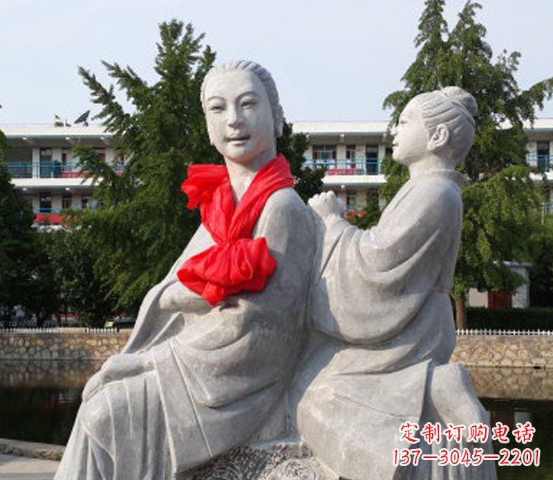 福州爱与温柔——领雕”母亲”石雕景观装饰