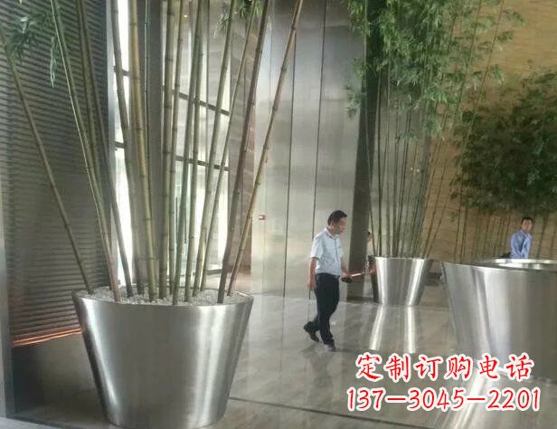 福州品质不锈钢花盆景观雕塑