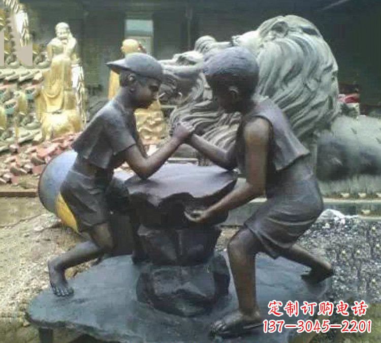 福州非凡童趣,精致儿童铜雕