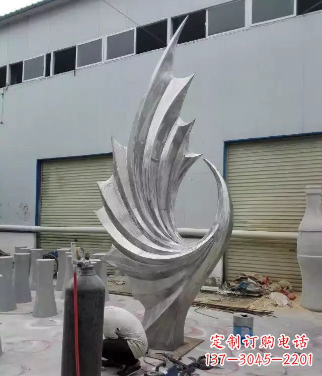 福州 不锈钢凤凰抽象雕塑