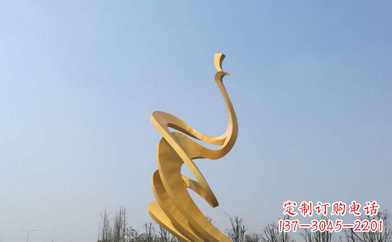 福州抽象凤凰不锈钢雕塑