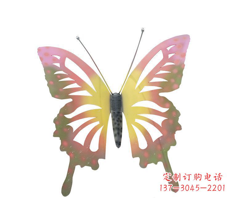 福州梦幻缤纷不锈钢蝴蝶摆件雕塑
